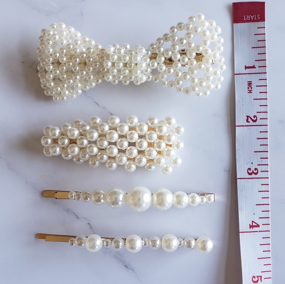 Pearl Hair Clip Set - Picture 7 of 7